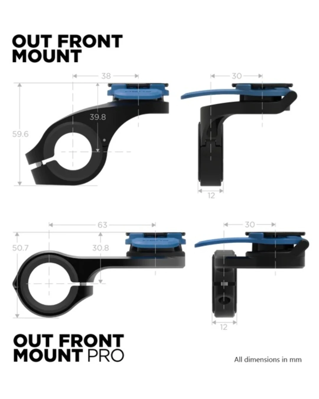 Система за монтаж QUAD LOCK Bike Out Front Mount