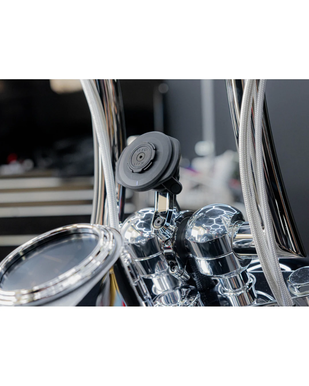 Система за монтаж QUAD LOCK Pro Chrome Handlebar Mount- for FATBAR handlebars / special CUSTOM