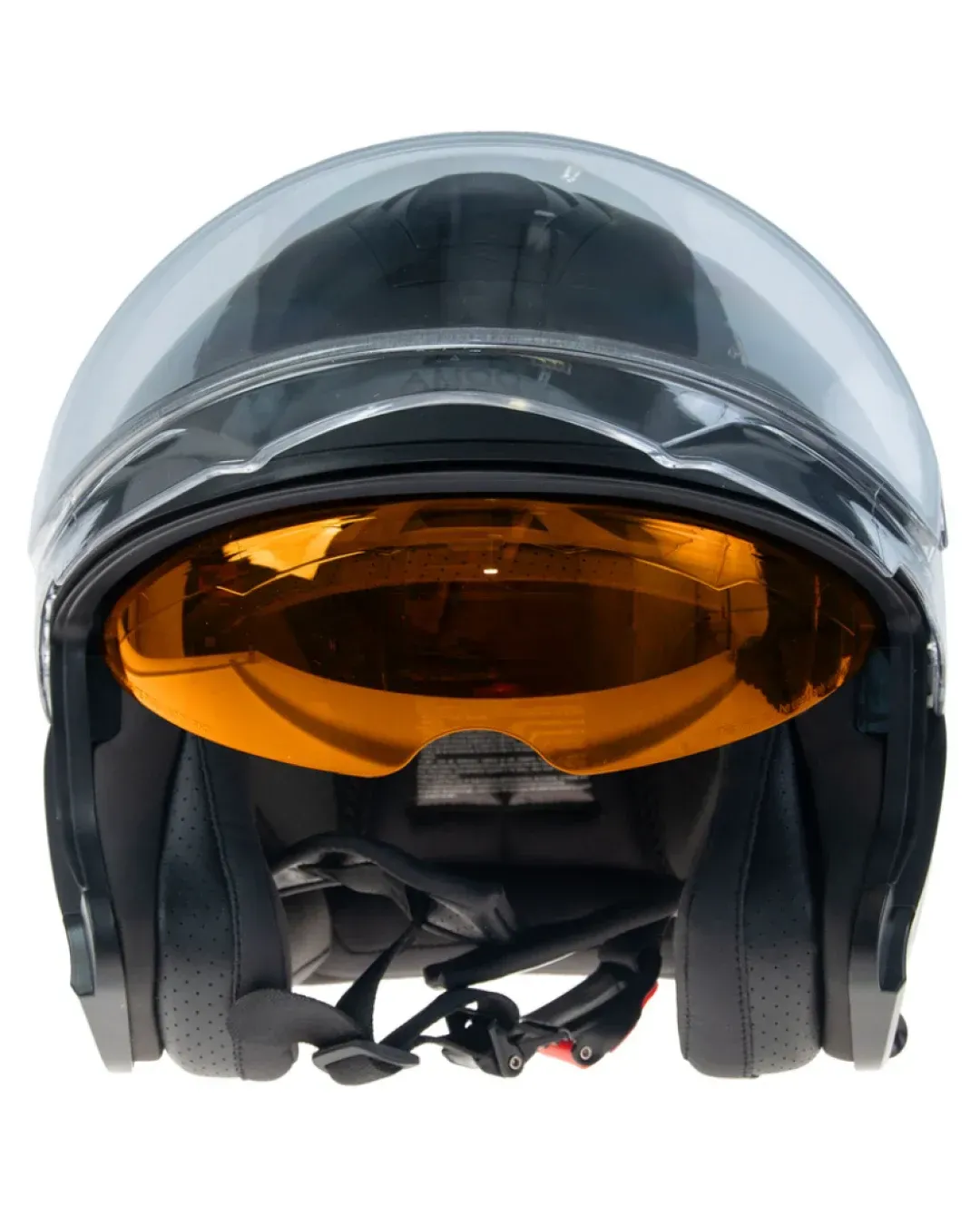 Скутер каска AMOQ Cluster double visor Jet Helmet Blackout