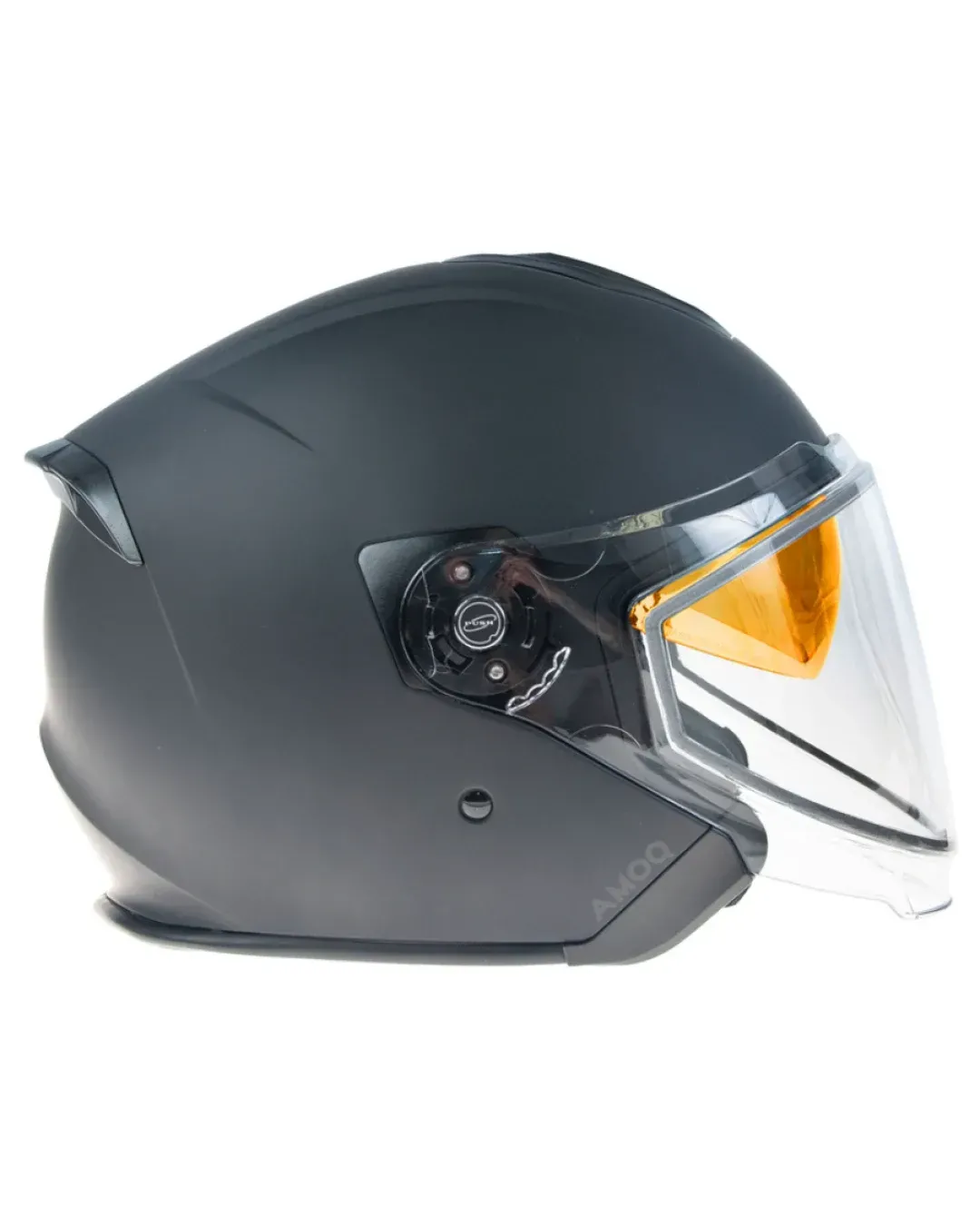 Скутер каска AMOQ Cluster Electric visor Jet Helmet Blackout