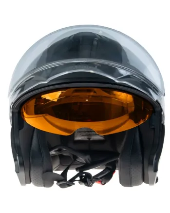 Скутер каска AMOQ Cluster Electric visor Jet Helmet Blackout