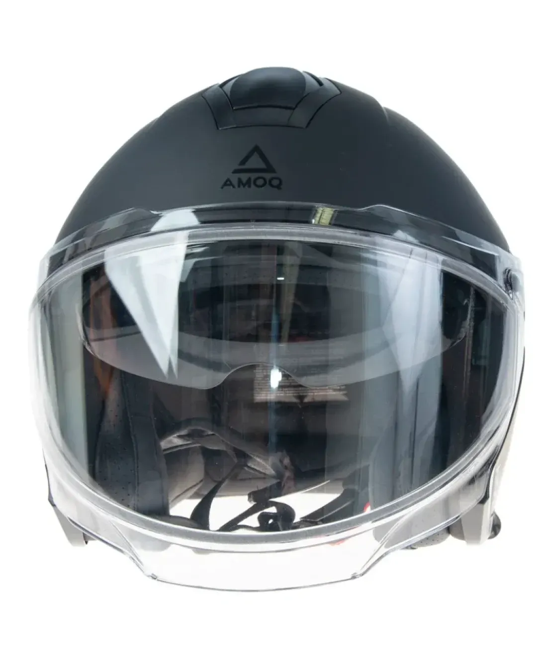Скутер каска AMOQ Cluster Electric visor Jet Helmet Blackout