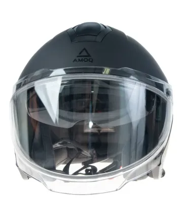 Скутер каска AMOQ Cluster Electric visor Jet Helmet Blackout