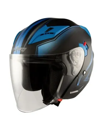 Скутер каска APRO YORK MATT BLUE