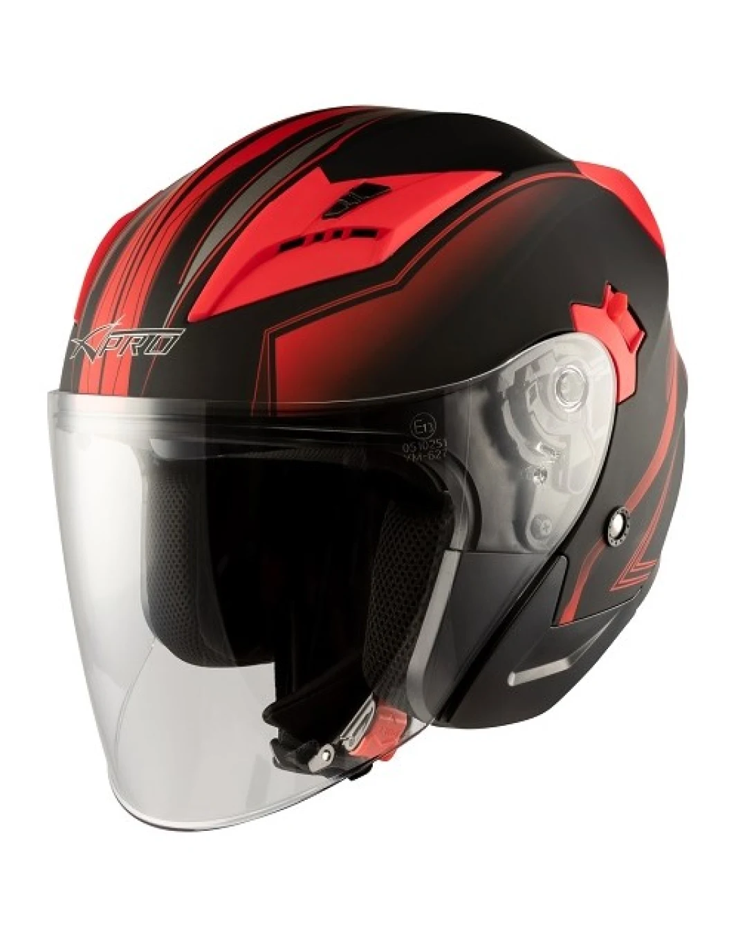 Скутер каска APRO YORK MATT RED