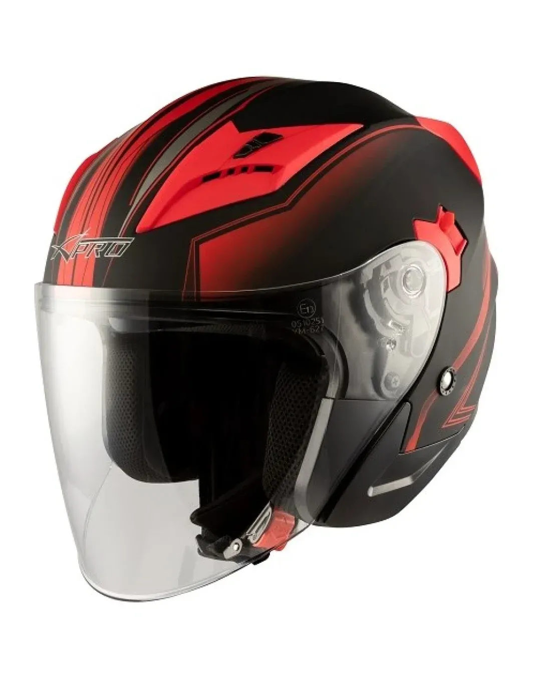 Скутер каска APRO YORK MATT RED