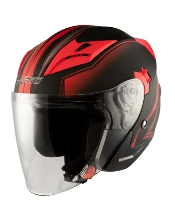 Скутер каска APRO YORK MATT RED