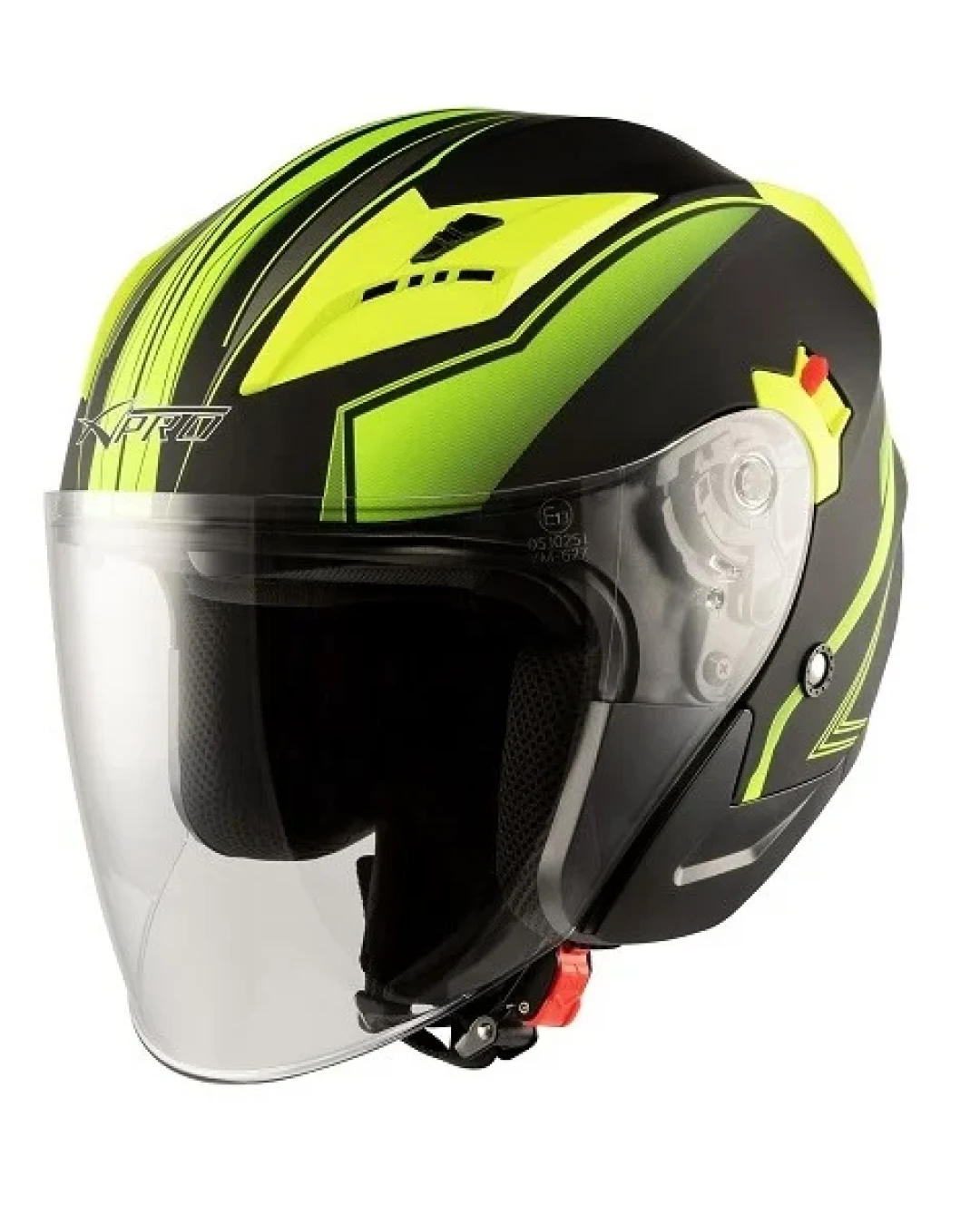 Скутер каска APRO YORK MATT YELLOW