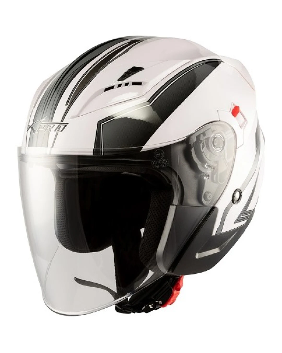 Скутер каска APRO YORK WHITE/GRAY