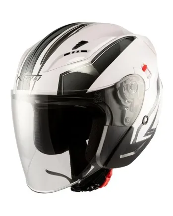 Скутер каска APRO YORK WHITE/GRAY