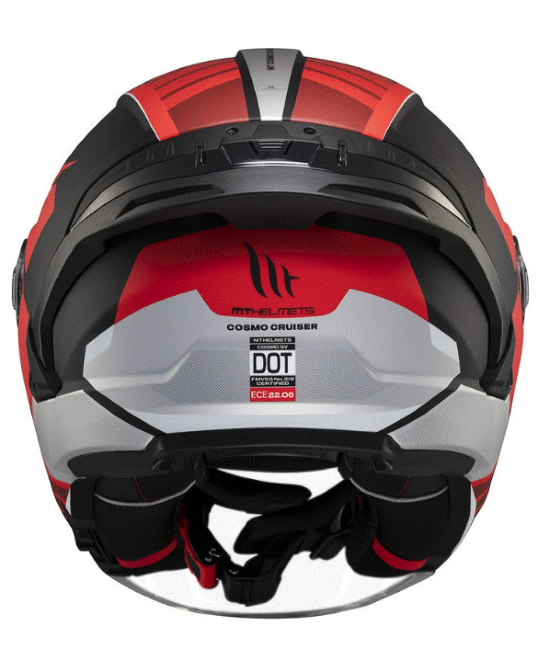 Скутер каска MT COSMO SV CRUISER B5 RED