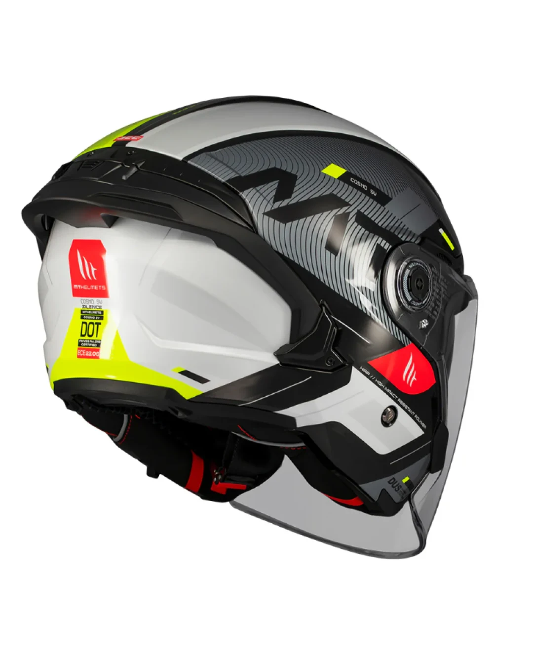 Скутер каска MT COSMO SV SILENCE B3 YELLOW GLOSS