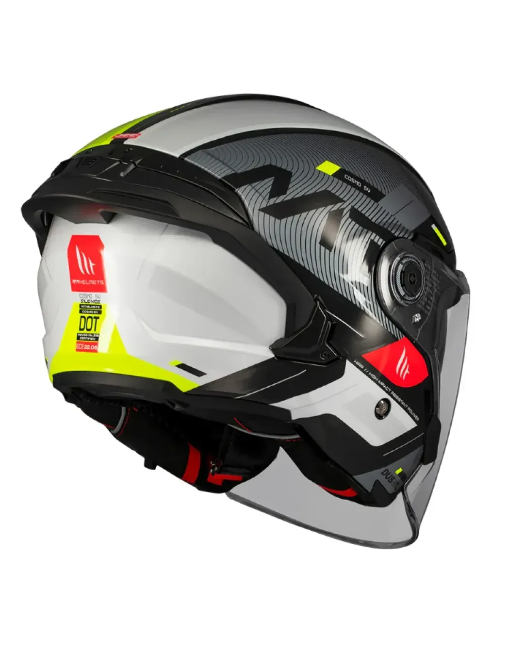 Скутер каска MT COSMO SV SILENCE B3 YELLOW GLOSS
