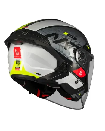 Скутер каска MT COSMO SV SILENCE B3 YELLOW GLOSS