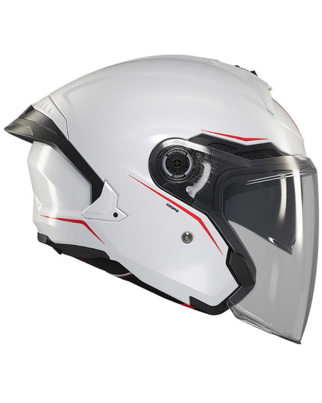 Скутер каска MT COSMO SV SOLID A0 GLOSS WHITE