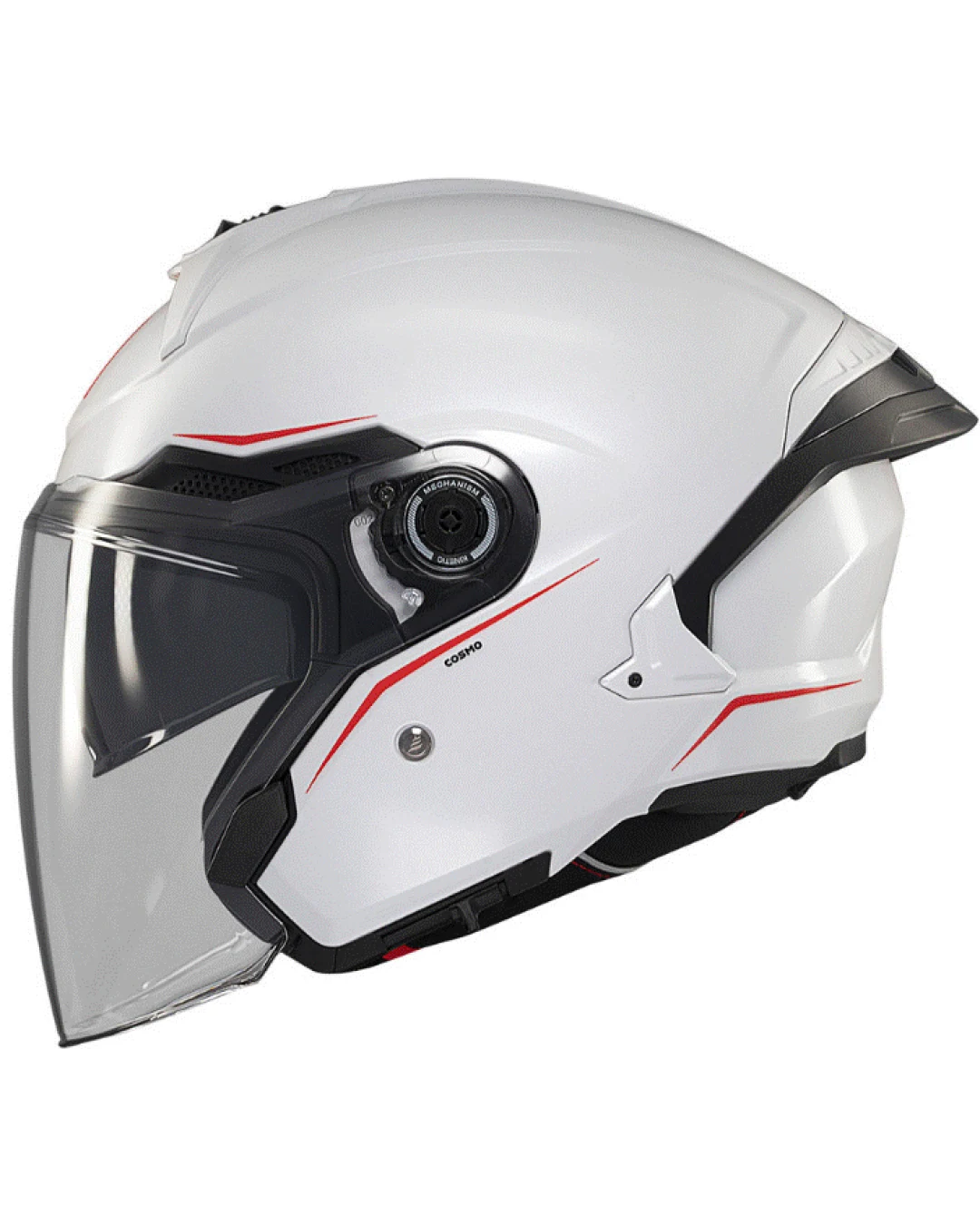 Скутер каска MT COSMO SV SOLID A0 GLOSS WHITE