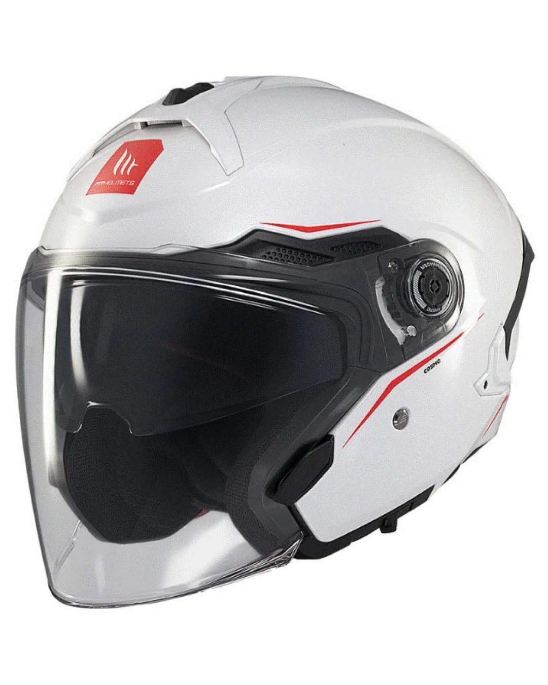Скутер каска MT COSMO SV SOLID A0 GLOSS WHITE