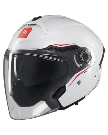 Скутер каска MT COSMO SV SOLID A0 GLOSS WHITE