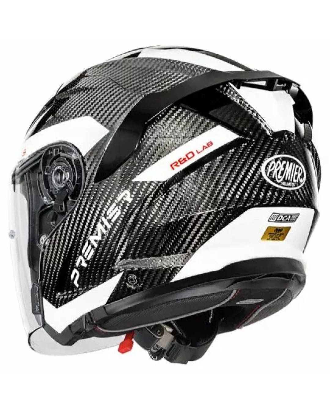 Скутерова каска Premier JT5 Carbon MA 8 BLACK/WHITE