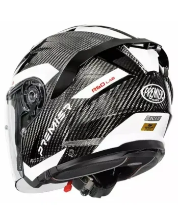 Скутерова каска Premier JT5 Carbon MA 8 BLACK/WHITE