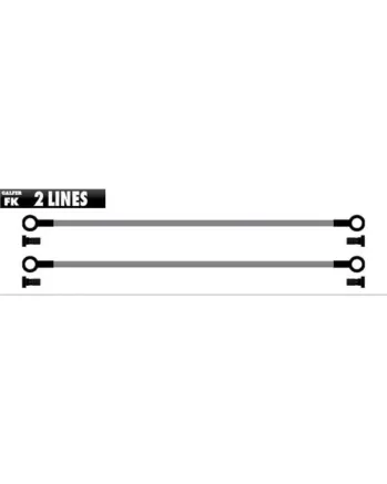 Спирачен маркуч Galfer METALLIC LINES 2 TUBES BLACK-BRASS FK103C512