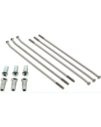 Спици и нипели RFX 17" Spokes set - Silver/Silver 36 spokes