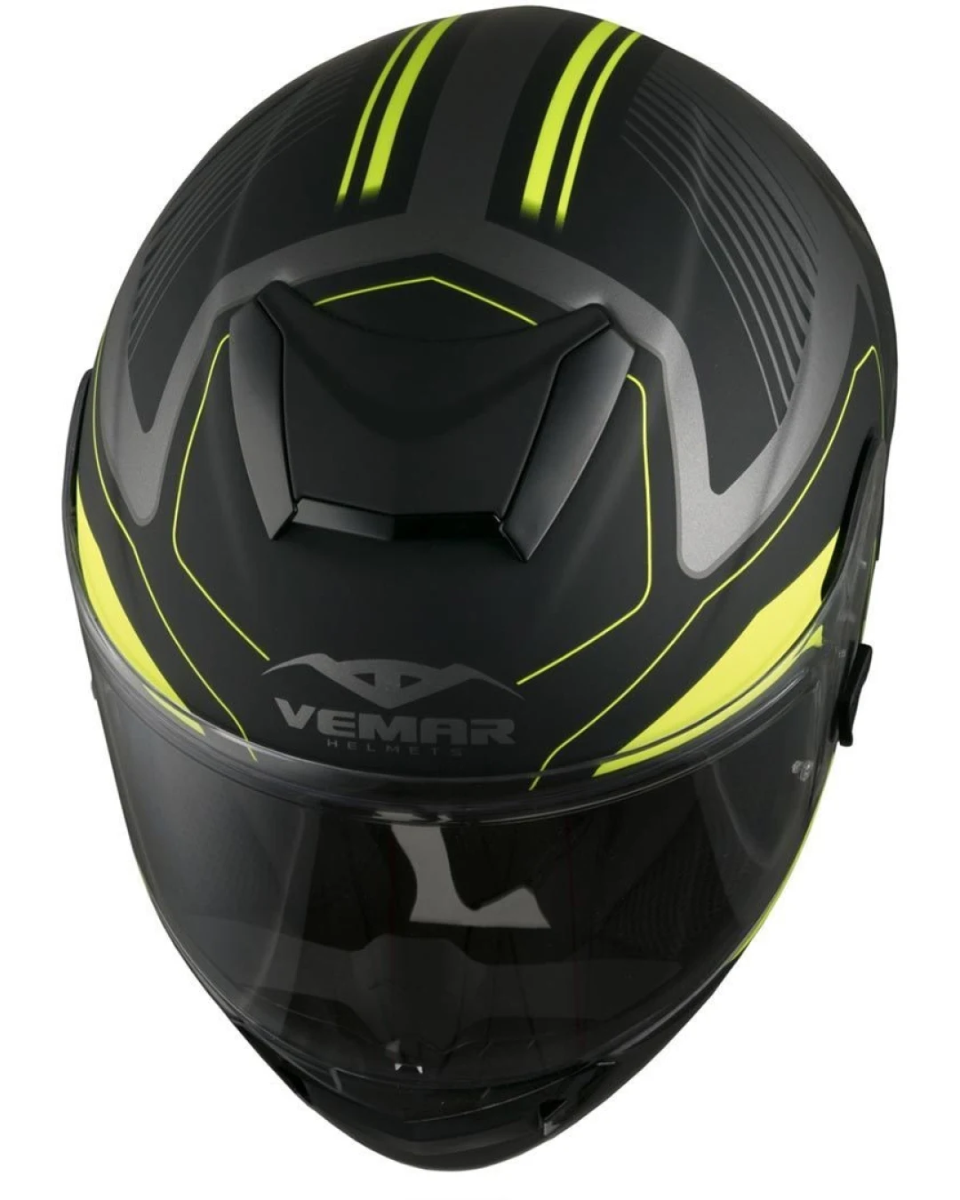 Спортна каска VEMAR HURRICANE LASER MATT SILVER/FLUO YELLOW