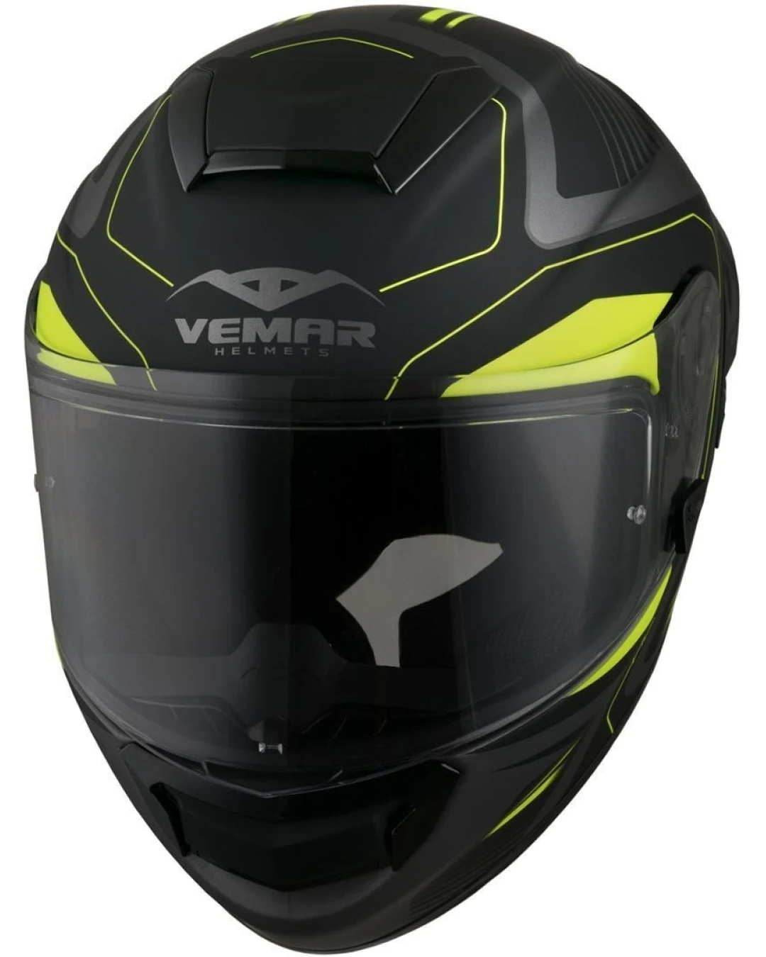 Спортна каска VEMAR HURRICANE LASER MATT SILVER/FLUO YELLOW