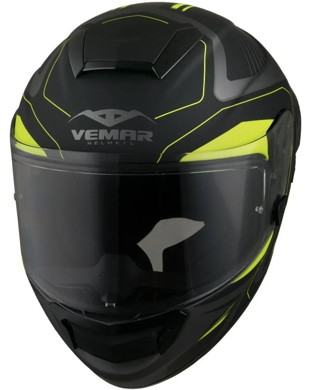 Спортна каска VEMAR HURRICANE LASER MATT SILVER/FLUO YELLOW