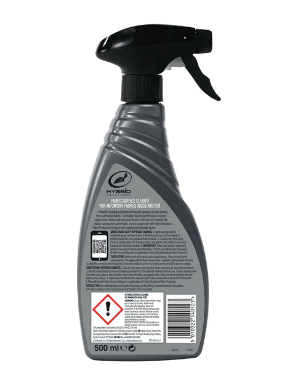 Спрей за почистване на текстил и тапицерия Turtle Wax Fabric Surface Cleaner 500мл