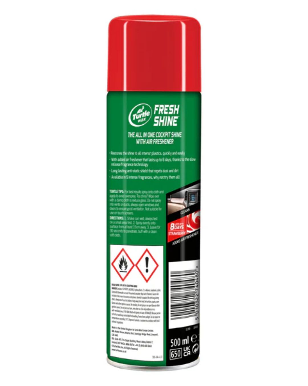 Спрей за табло Turtle Wax Fresh Shine 500 ml Strawberry