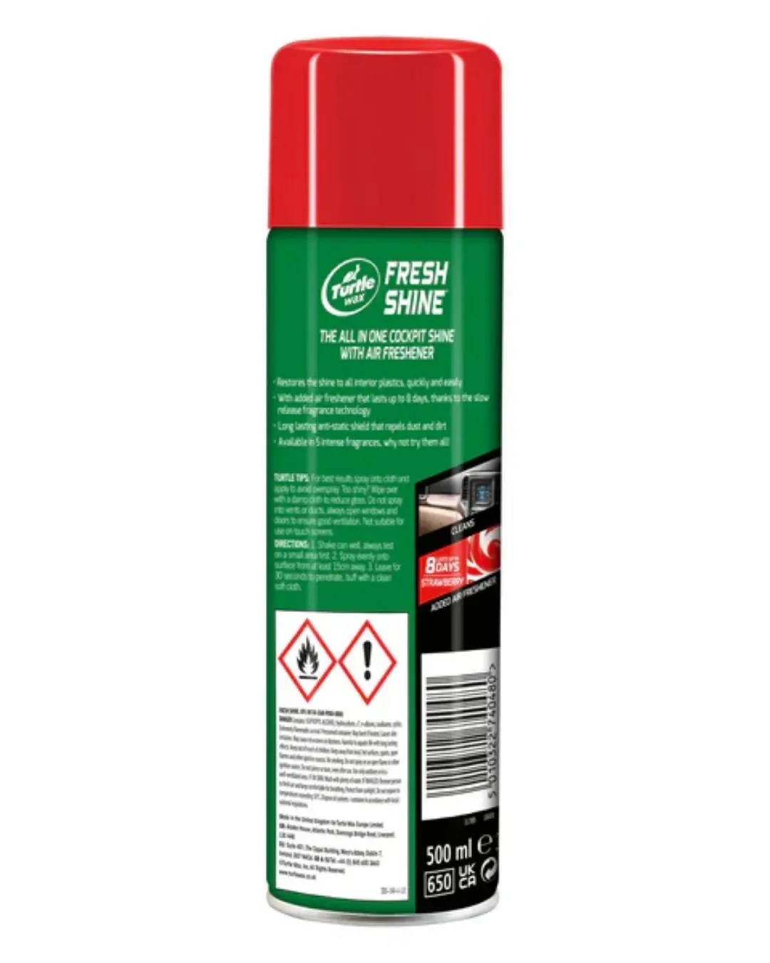 Спрей за табло Turtle Wax Fresh Shine 500 ml Strawberry