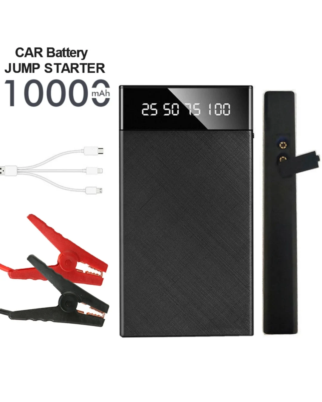 Стартерно, зарядно устройство за акумулатори 1000A, 12V, 10 000mAh