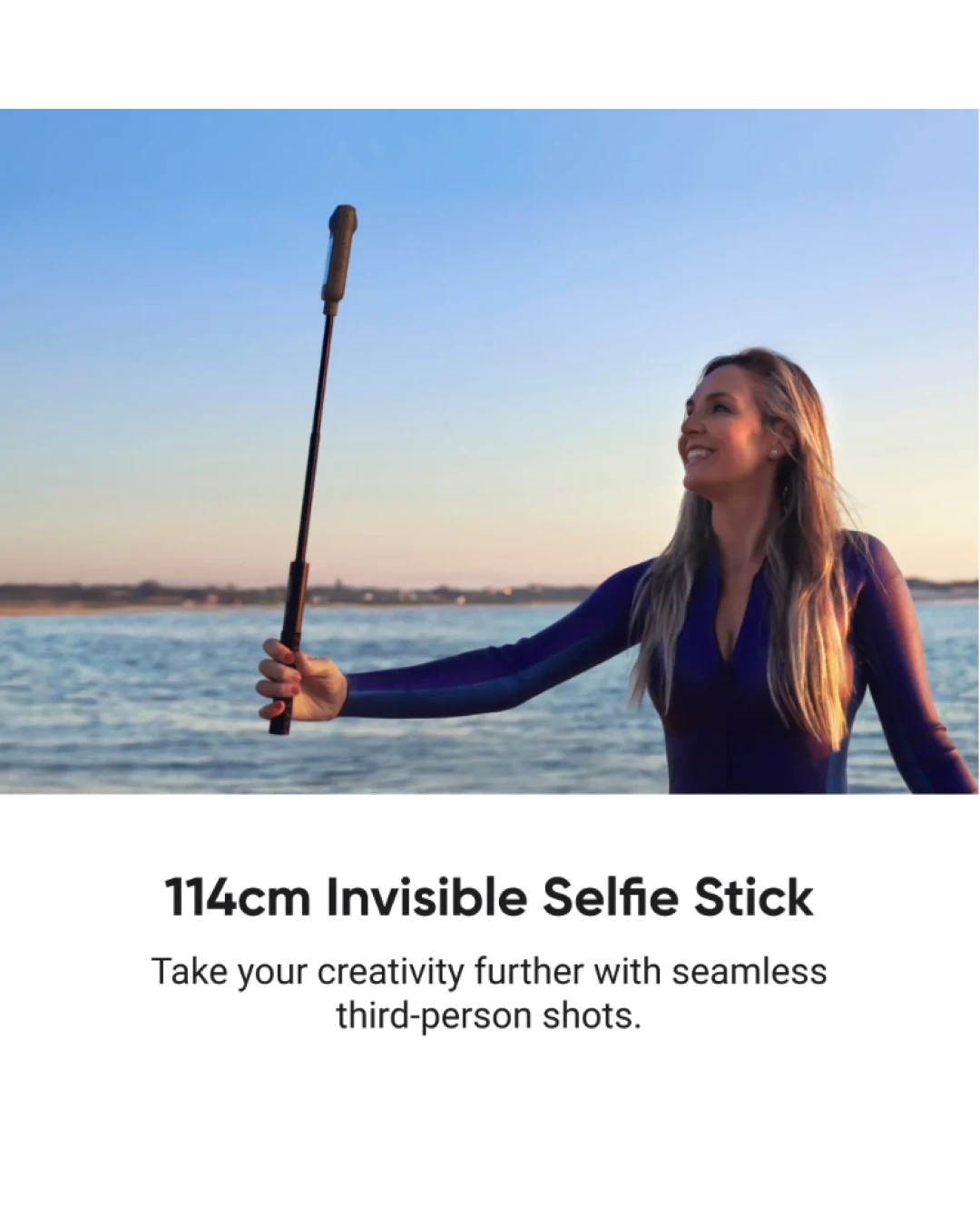 Статив/Селфи стик Insta360 BLACK (114см)