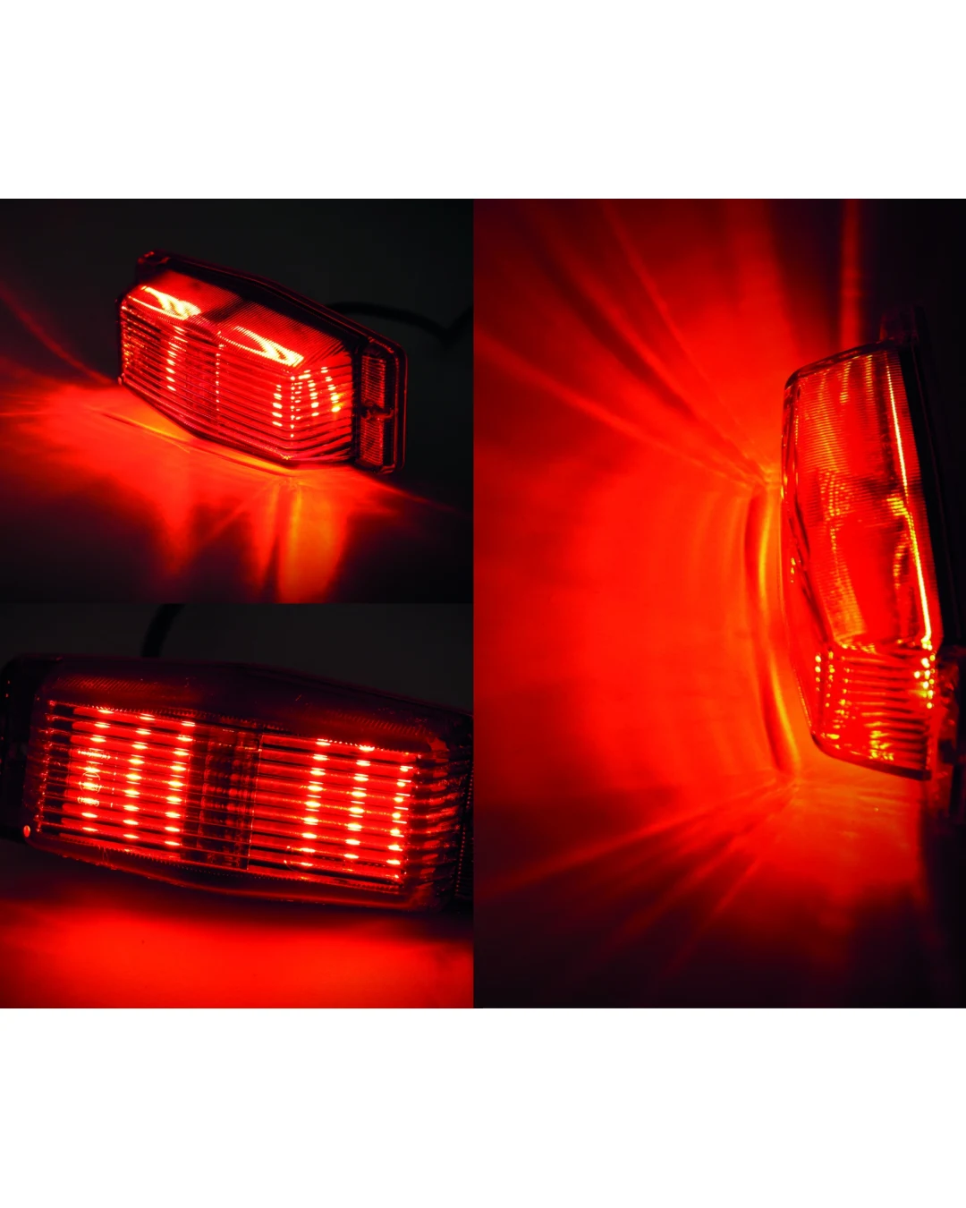 Стационарна LED сигнална / габаритна лампа – Червена 12V/24V