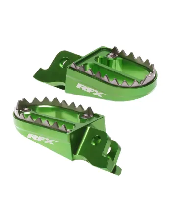 Степенки RFX Pro Series 2 Footrests (Green) - Kawasaki KXF250/450
