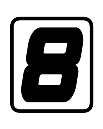 СТИКЕР С ЦИФРИ BARRACUDA - 8
