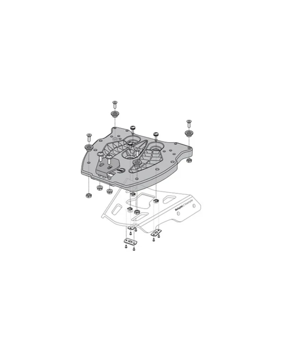 Стойка за куфар SW-MOTECH Adapter Plate for ALU-RACK