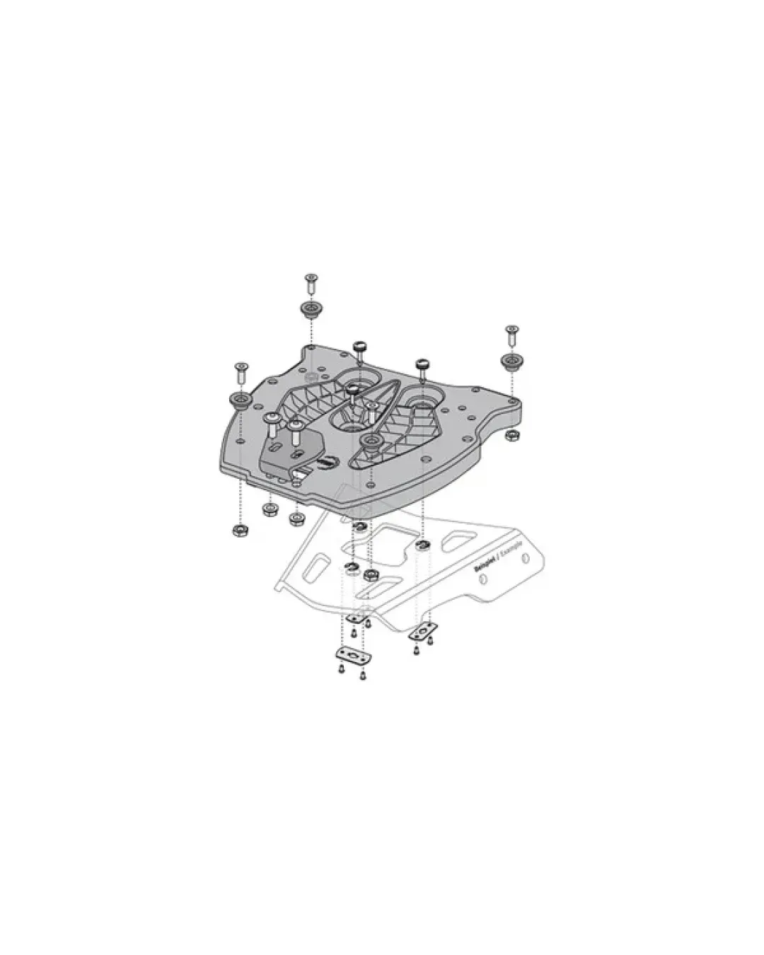 Стойка за куфар SW-MOTECH Adapter Plate for ALU-RACK