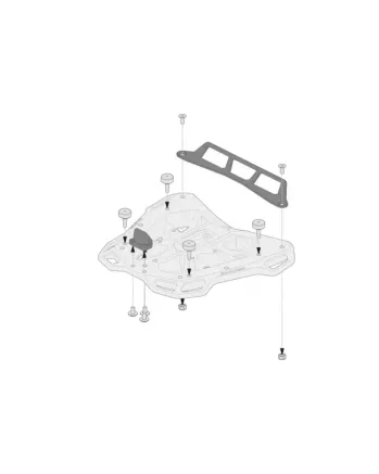 Стойка за куфар SW-MOTECH LUGGAGE ADVENTURE-RACK AD 1