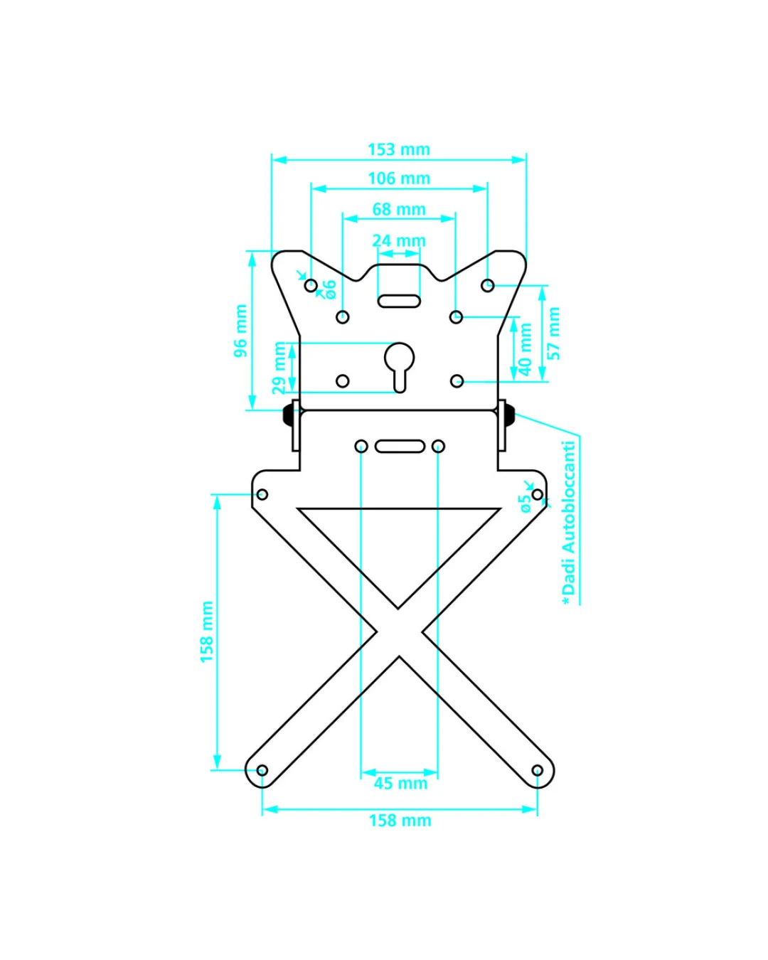 Стойка за номер – X-plate  90144
