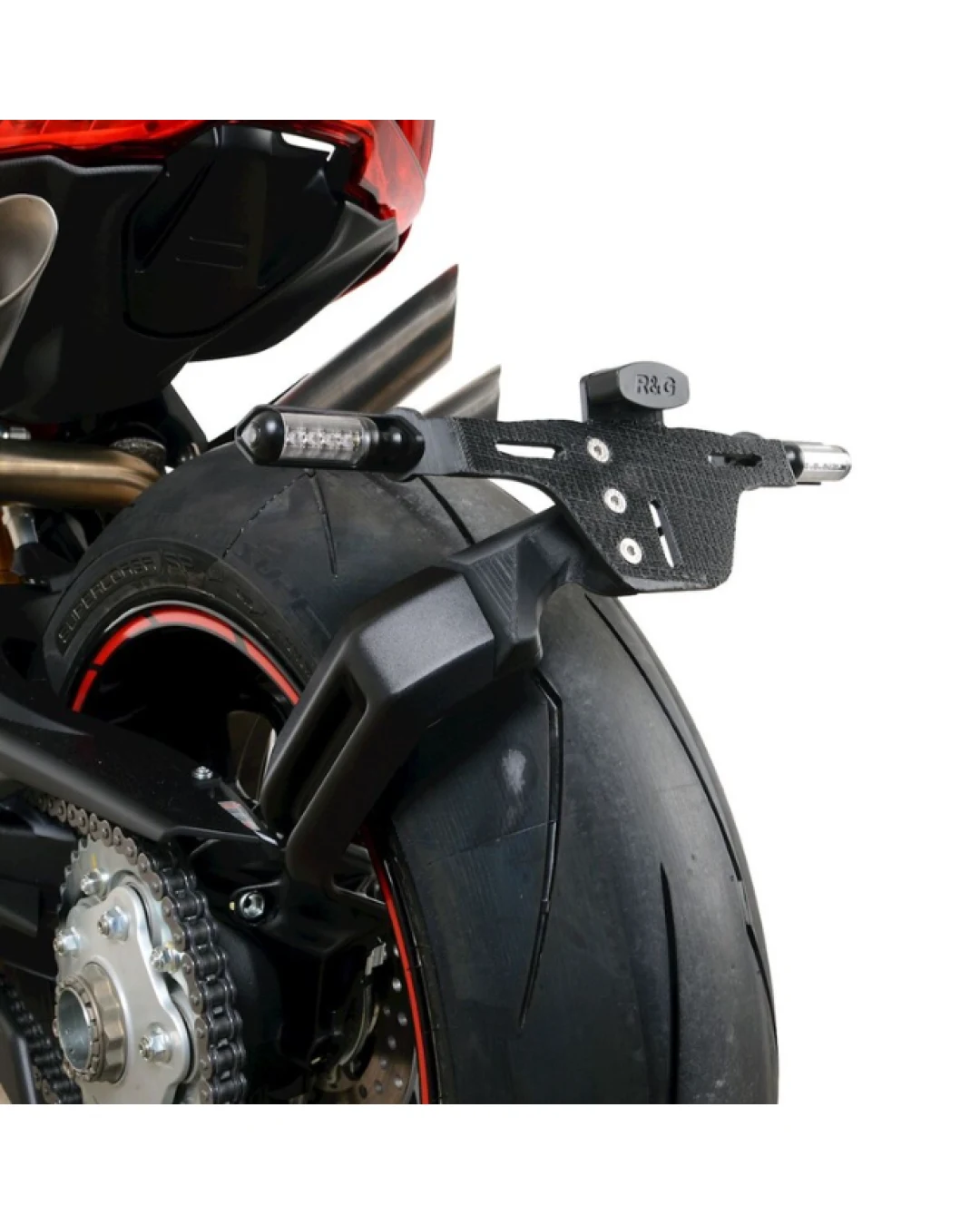 Стойка за номер R&G RACING License Plate Bracket Black - MV Agusta Brutale 1000RR 20-24 / Superveloce 800 20-24