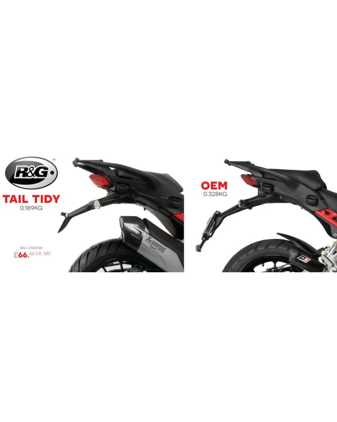 Стойка за номер R&G RACING License Plate Holder - Ducati Multistrada V4 (S & Sport)