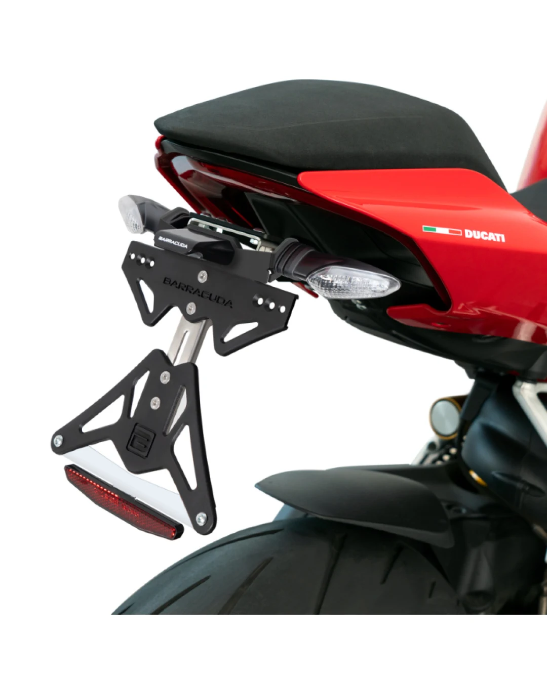 Стойка за номер за оригинални мигачи BARRACUDA Ducati Panigale/Streetfighter V4/V2
