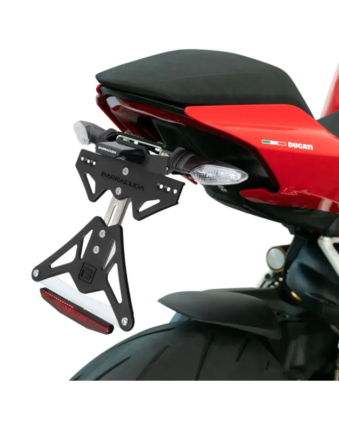 Стойка за номер за оригинални мигачи BARRACUDA Ducati Panigale/Streetfighter V4/V2
