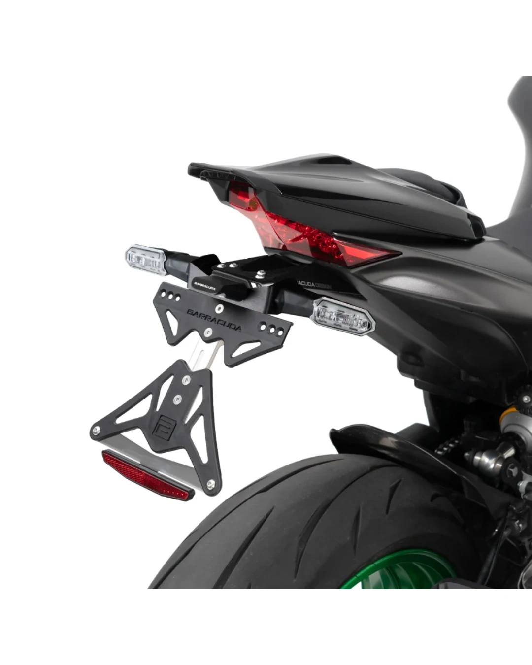 Стойка за номер за оригинални мигачи BARRACUDA Kawasaki Z1100 2026