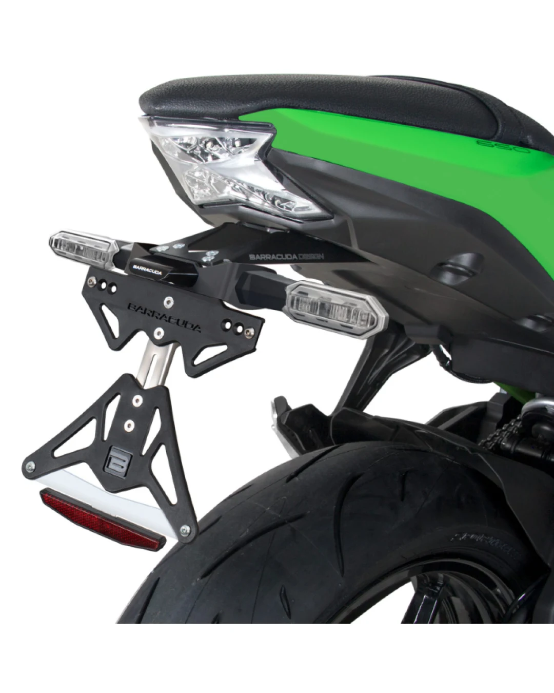 Стойка за номер за оригинални мигачи BARRACUDA Kawasaki Z650 (2017-2022)