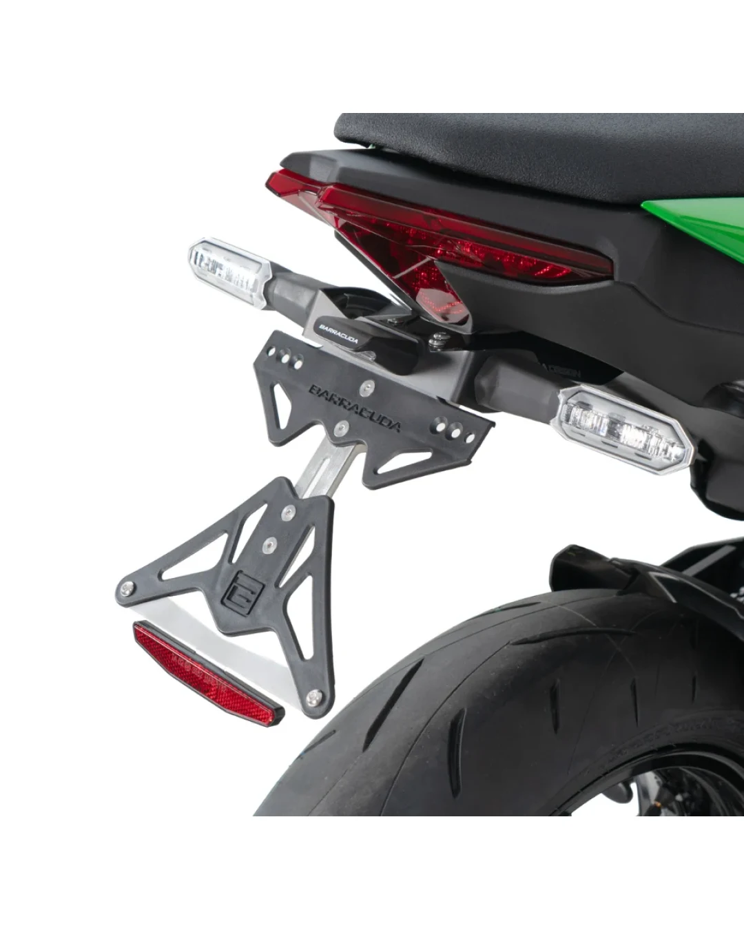 Стойка за номер за оригинални мигачи BARRACUDA Kawasaki Z650S 2026