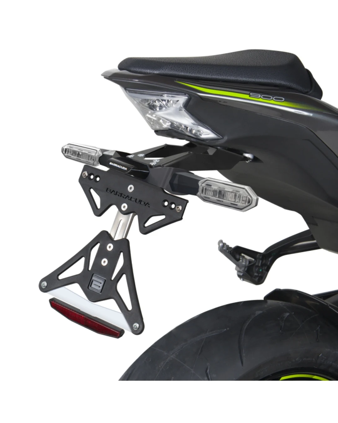 Стойка за номер за оригинални мигачи BARRACUDA Kawasaki Z900 (2020-2023)