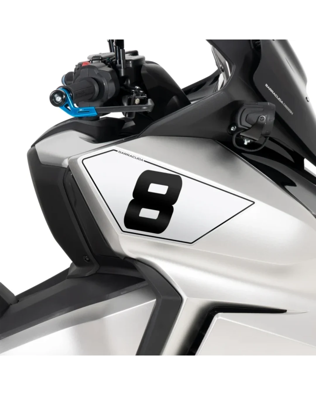 СТОЙКИ ЗА СЪСТЕЗАТЕЛЕН НОМЕР BARRACUDA Honda Forza 750 (2021)